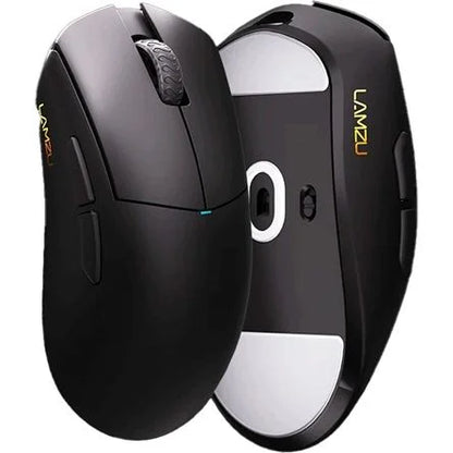 LAMZU PARO Aurora optikai vezeték nélküli gaming egér fekete + 8K adapter