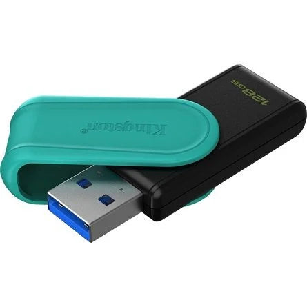 Kingston 128GB DataTraveler Exodia S USB-A 3.2 Gen1 pendrive fekete-türkiz