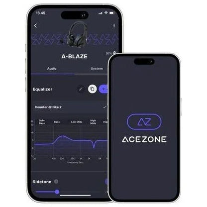ACEZONE A-Blaze Wireless gaming fejhallgató headset fekete