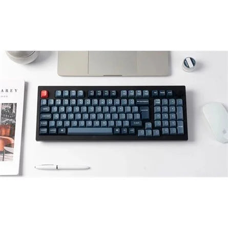 Keychron V5 Max Bluetooth / vezeték nélküli magyar Gateron Jupiter Brown mechanikus billentyűzet fekete