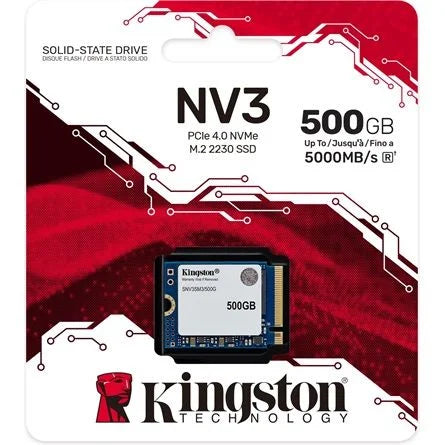 Kingston NV3 500GB PCIe x4 (4.0) NVMe M.2 2230 SSD