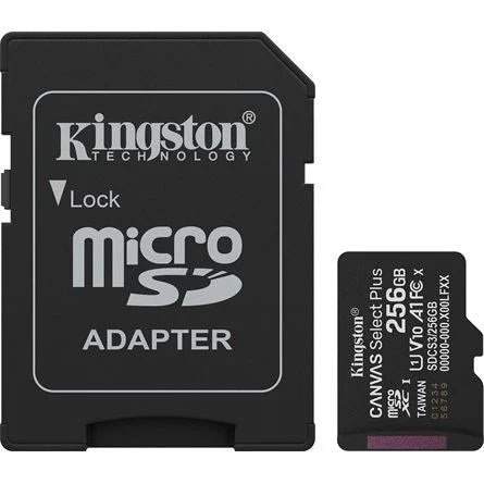 Kingston 256GB Canvas Select Plus UHS-1 U1 V10 A1 microSDXC memóriakártya