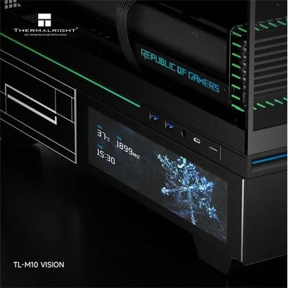 Thermalright TL-M10 Vision táp nélküli MT Mini Tower számítógépház fekete