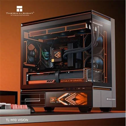 Thermalright TL-M10 Vision táp nélküli MT Mini Tower számítógépház fekete