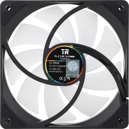 Thermalright TL-C12C-S rendszerhűtő ventilátor fekete