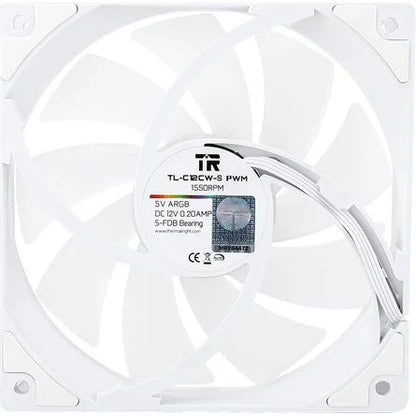 Thermalright TL-C12CW-S rendszerhűtő ventilátor fehér