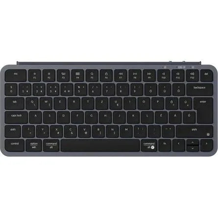Keychron B1 Pro Bluetooth / vezeték nélküli magyar Scissor Switch mechanikus billentyűzet fekete-szürke