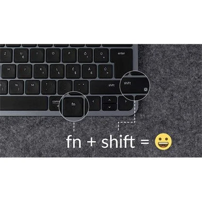 Keychron B1 Pro Bluetooth / vezeték nélküli magyar Scissor Switch mechanikus billentyűzet fekete-szürke
