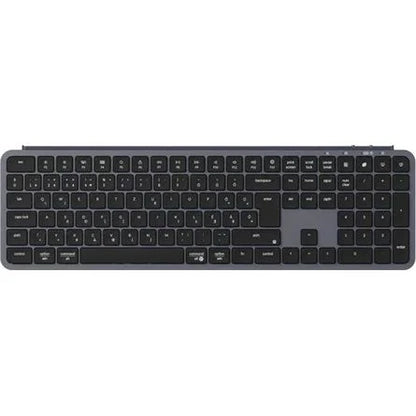 Keychron B6 Pro Bluetooth / vezeték nélküli magyar Scissor Switch mechanikus billentyűzet fekete-szürke