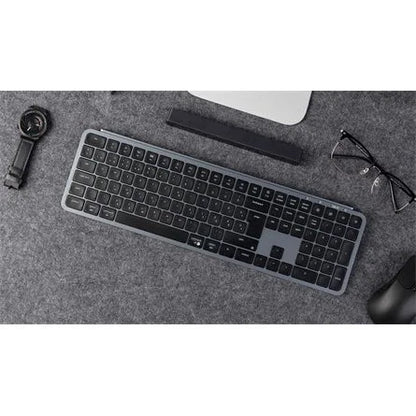 Keychron B6 Pro Bluetooth / vezeték nélküli magyar Scissor Switch mechanikus billentyűzet fekete-szürke