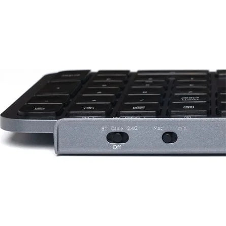 Keychron B6 Pro Bluetooth / vezeték nélküli magyar Scissor Switch mechanikus billentyűzet fekete-szürke