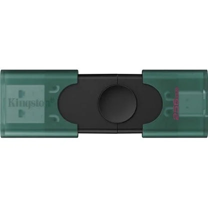 Kingston 256GB DataTraveler Duo G2 USB-A 3.2 Gen1 / USB-C pendrive fekete-zöld