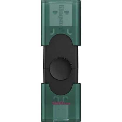 Kingston 128GB DataTraveler Duo G2 USB-A 3.2 Gen1 / USB-C pendrive fekete-zöld