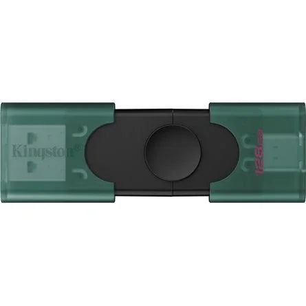 Kingston 128GB DataTraveler Duo G2 USB-A 3.2 Gen1 / USB-C pendrive fekete-zöld