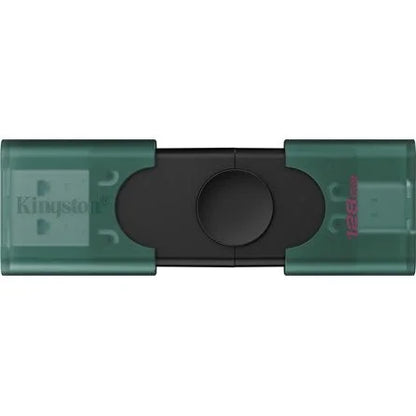 Kingston 128GB DataTraveler Duo G2 USB-A 3.2 Gen1 / USB-C pendrive fekete-zöld