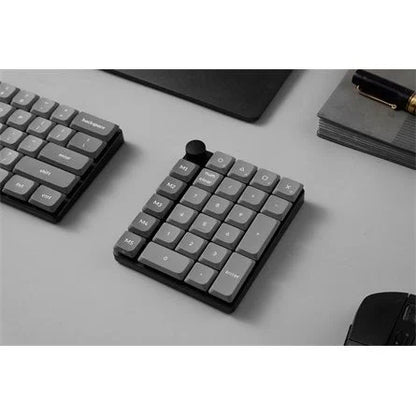 Keychron K0 Max Bluetooth / vezeték nélküli Milk POM Red mechanikus numerikus billentyűzet fekete
