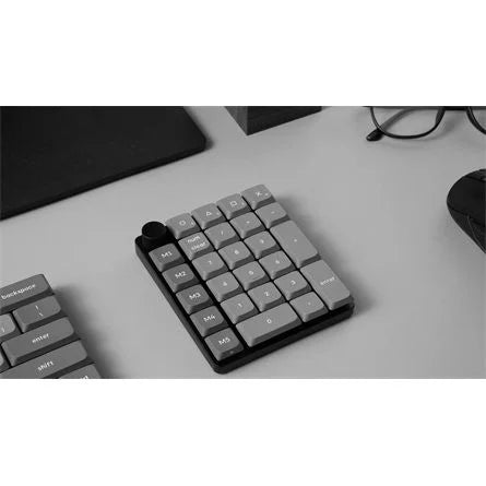 Keychron K0 Max Bluetooth / vezeték nélküli Milk POM Banana mechanikus numerikus billentyűzet fekete