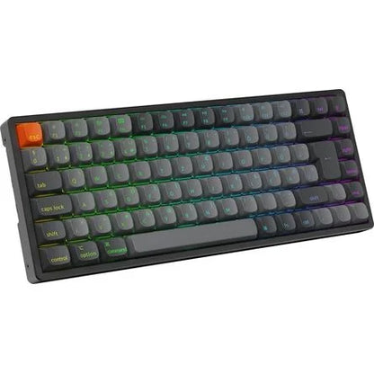Keychron K2 Max Bluetooth / vezeték nélküli magyar Super Brown mechanikus billentyűzet fekete
