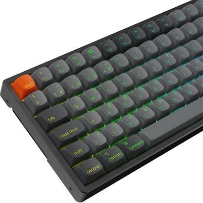 Keychron K2 Max Bluetooth / vezeték nélküli magyar Super Brown mechanikus billentyűzet fekete