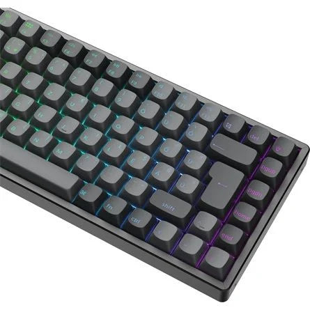 Keychron K2 Max Bluetooth / vezeték nélküli magyar Super Brown mechanikus billentyűzet fekete