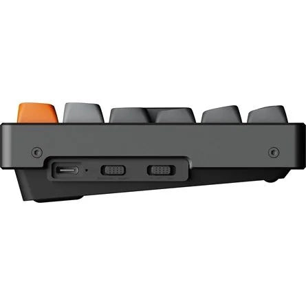 Keychron K2 Max Bluetooth / vezeték nélküli magyar Super Brown mechanikus billentyűzet fekete