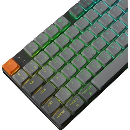 Keychron K1 Max Bluetooth / vezeték nélküli magyar Gateron low-profile Brown mechanikus billentyűzet fekete