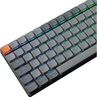 Keychron K17 Max Bluetooth / vezeték nélküli magyar Gateron low-profile Red mechanikus billentyűzet fekete