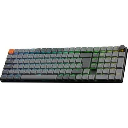 Keychron K17 Max Bluetooth / vezeték nélküli magyar Gateron low-profile Brown mechanikus billentyűzet fekete