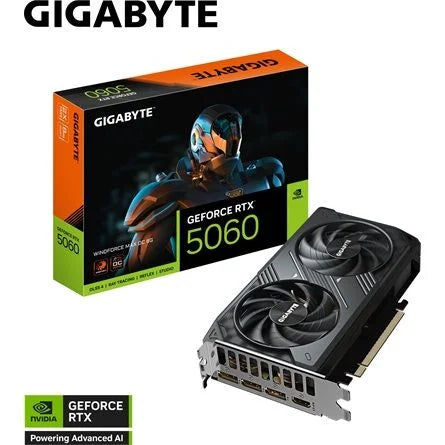 Gigabyte GeForce RTX 5060 WindForce2 MAX OC 8GB GDDR7 128-bit grafikus kártya