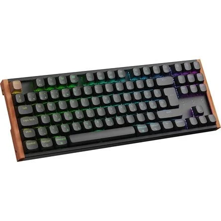 Keychron K8 HE Bluetooth / vezeték nélküli magyar Gateron double-rail magnetic nebula mechanikus billentyűzet fekete