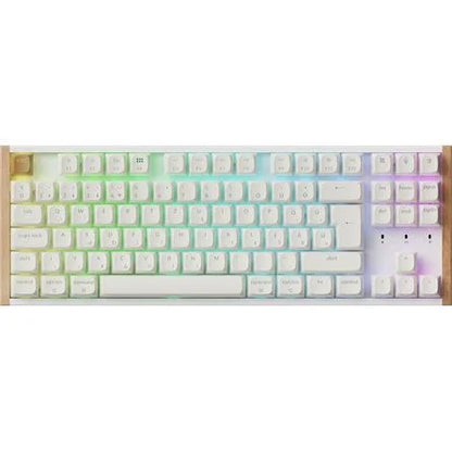 Keychron K8 HE Bluetooth / vezeték nélküli magyar Gateron double-rail magnetic nebula mechanikus billentyűzet fehér