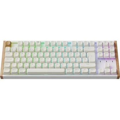 Keychron K8 HE Bluetooth / vezeték nélküli magyar Gateron double-rail magnetic nebula mechanikus billentyűzet fehér