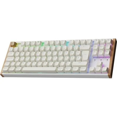 Keychron K8 HE Bluetooth / vezeték nélküli magyar Gateron double-rail magnetic nebula mechanikus billentyűzet fehér
