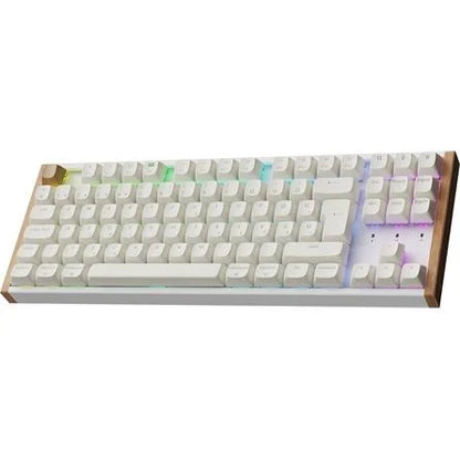 Keychron K8 HE Bluetooth / vezeték nélküli magyar Gateron double-rail magnetic nebula mechanikus billentyűzet fehér