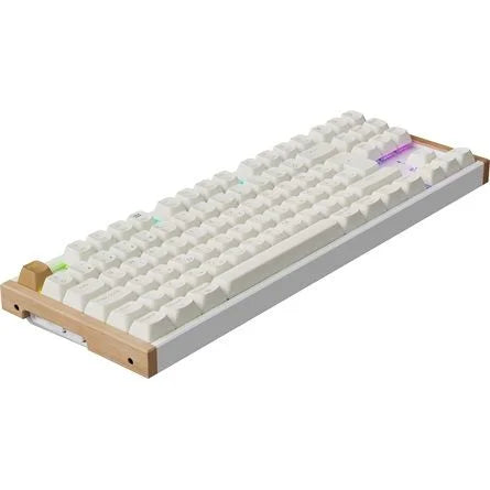 Keychron K8 HE Bluetooth / vezeték nélküli magyar Gateron double-rail magnetic nebula mechanikus billentyűzet fehér
