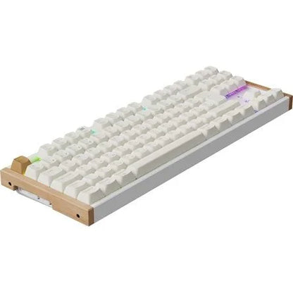 Keychron K8 HE Bluetooth / vezeték nélküli magyar Gateron double-rail magnetic nebula mechanikus billentyűzet fehér