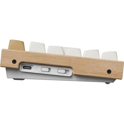 Keychron K8 HE Bluetooth / vezeték nélküli magyar Gateron double-rail magnetic nebula mechanikus billentyűzet fehér