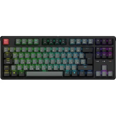 Keychron C3 Pro 8K USB magyar Super Red mechanikus billentyűzet fekete