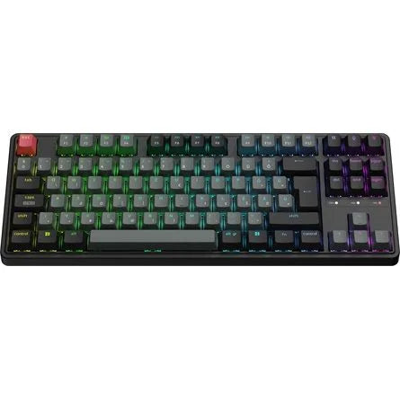 Keychron C3 Pro 8K USB magyar Super Red mechanikus billentyűzet fekete