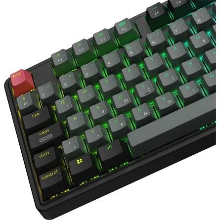 Keychron C3 Pro 8K USB magyar Super Red mechanikus billentyűzet fekete