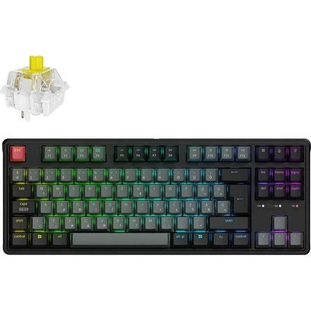 Keychron C3 Pro 8K USB magyar Super Banana mechanikus billentyűzet fekete