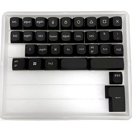 Keychron OSA Profile, ABS, Laser Engraving magyar Keycap Set fekete
