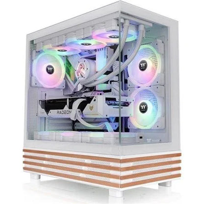 Thermaltake View 270 Plus WS ARGB Snow táp nélküli ablakos Mid Tower számítógépház fehér