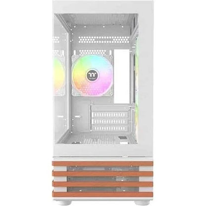 Thermaltake View 170 WS ARGB Snow táp nélküli ablakos MT Mini Tower számítógépház fehér