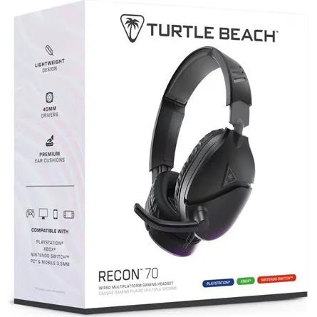 Turtle Beach Recon 70 PC gaming fejhallgató headset fekete