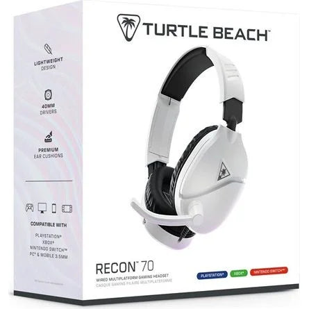 Turtle Beach Recon 70P Multiplatform gaming fejhallgató headset fehér