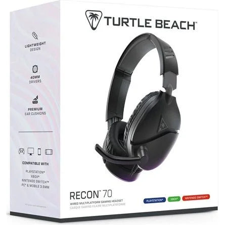 Turtle Beach Recon 70P Multiplatform gaming fejhallgató headset fekete