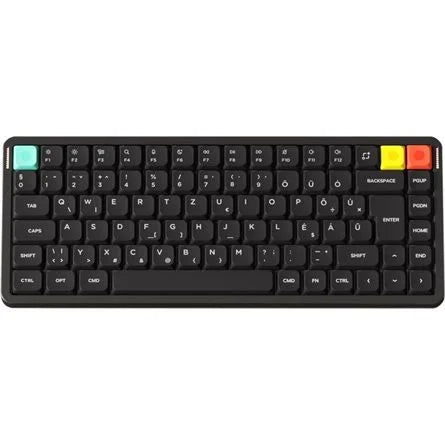 NuPhy Air75 V3 Bluetooth / vezeték nélküli magyar Gateron Red nano mechanikus billentyűzet fekete