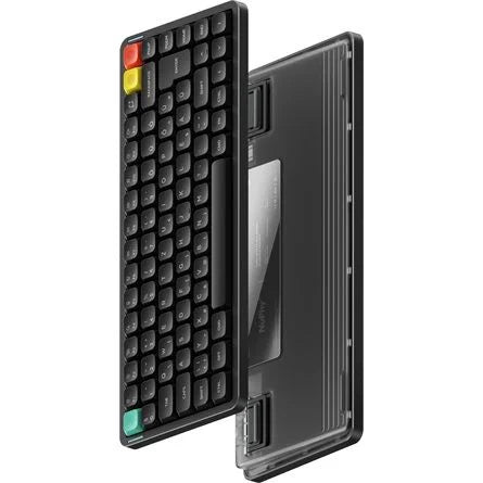 NuPhy Air75 V3 Bluetooth / vezeték nélküli magyar Gateron Red nano mechanikus billentyűzet fekete