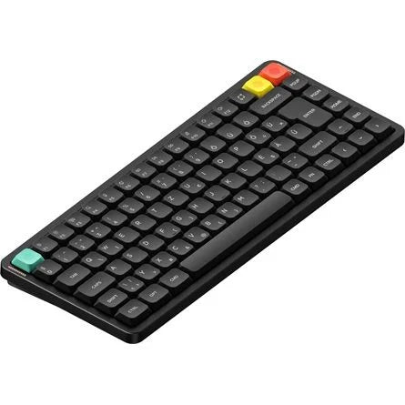 NuPhy Air75 V3 Bluetooth / vezeték nélküli magyar Gateron Brown nano mechanikus billentyűzet fekete